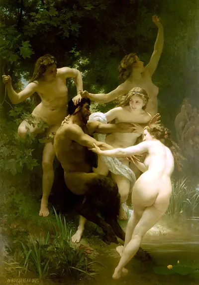 Nymphs and Satyr William-Adolphe Bouguereau
